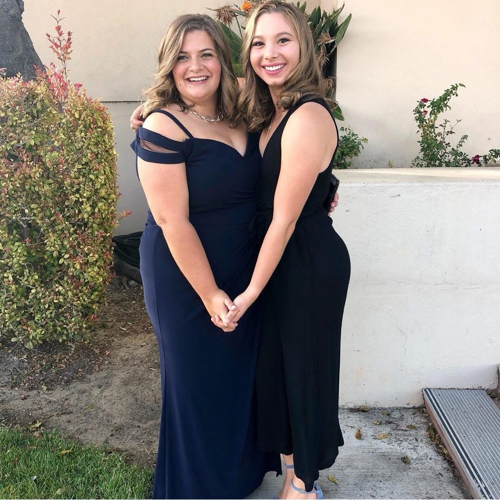 Xscape Navy Gown